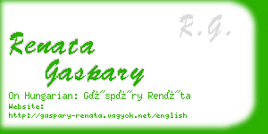 renata gaspary business card